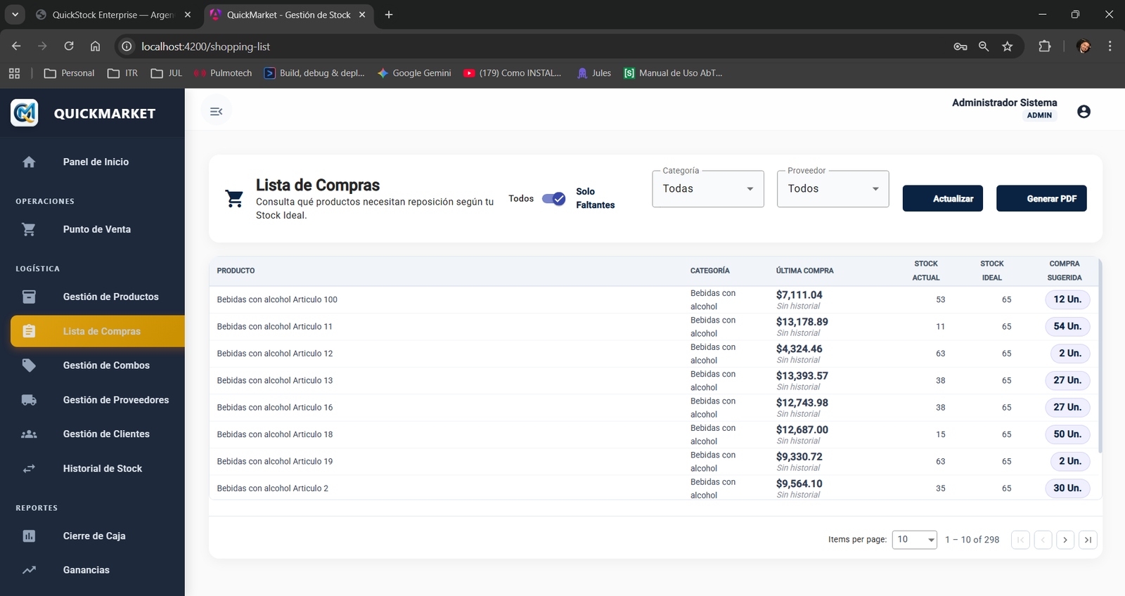 Lista de Compras